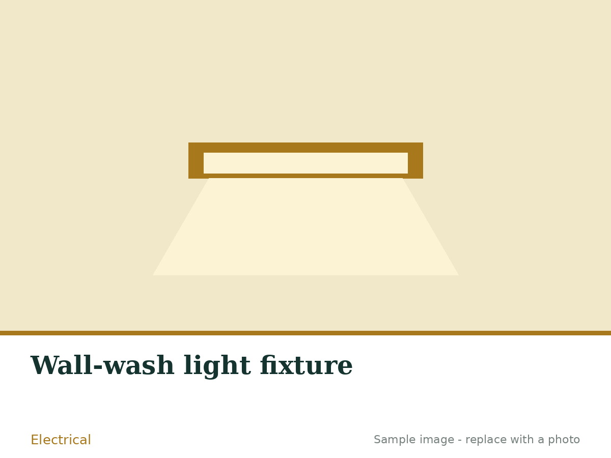 Read more about the article Wall-wash light fixture