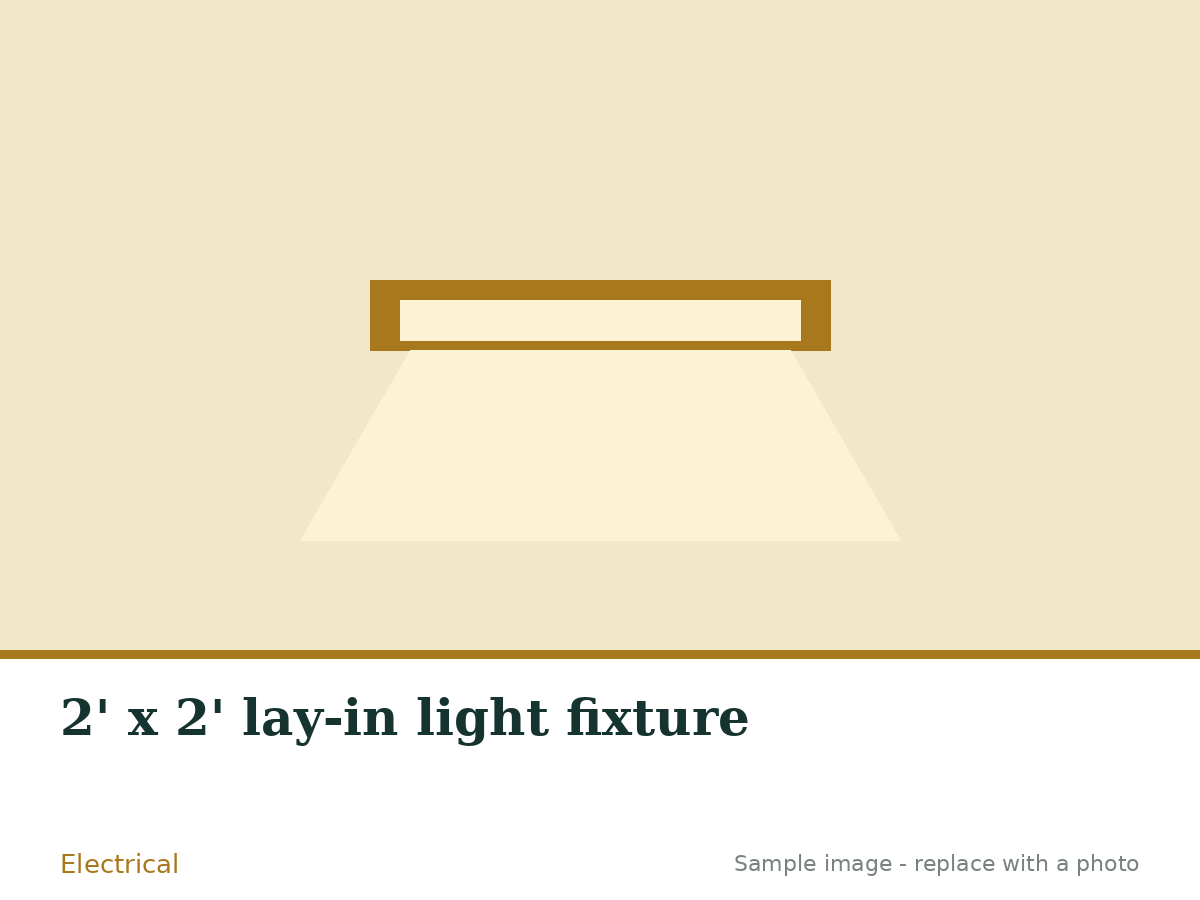 Read more about the article 2′ x 2′ lay-in light fixture