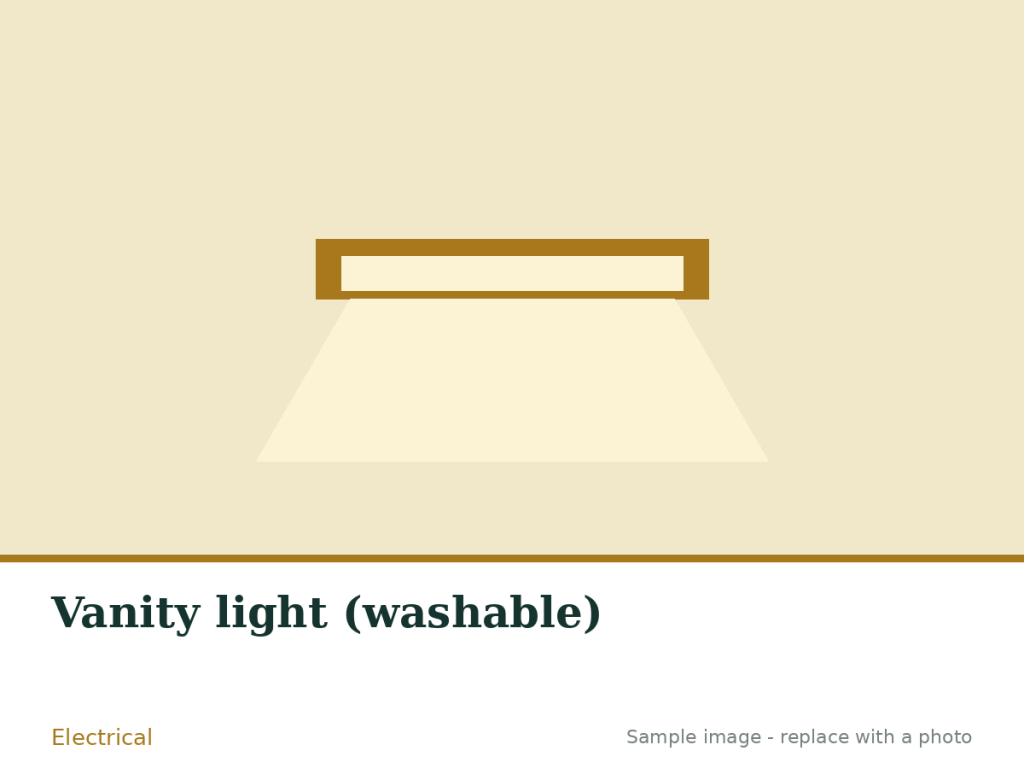 Vanity light (washable)