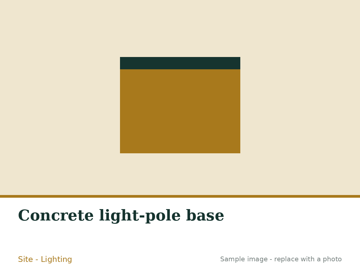 Read more about the article Concrete light-pole base