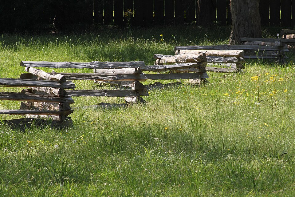 Split-rail fence